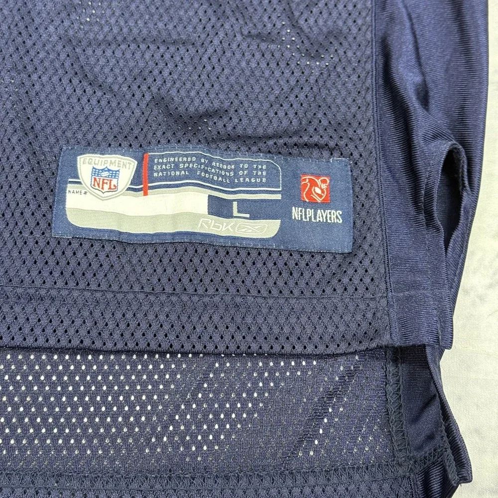 VTG Tony Romo Dallas Cowboys Reebok Authentic NFL Equipment Jersey Size L Blue‎